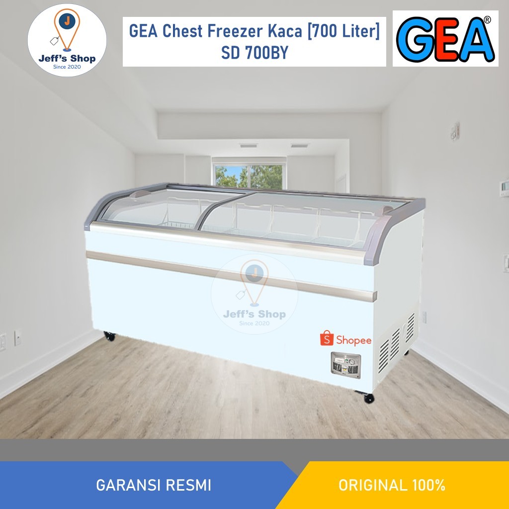 GEA Chest Freezer / Freezer Box Kaca [700 Liter] SD 700BY