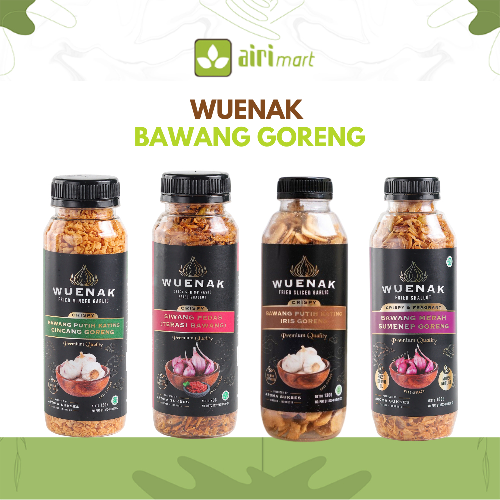 WUENAK Bawang Goreng Tanpa Tepung Minyak Kelapa Botol