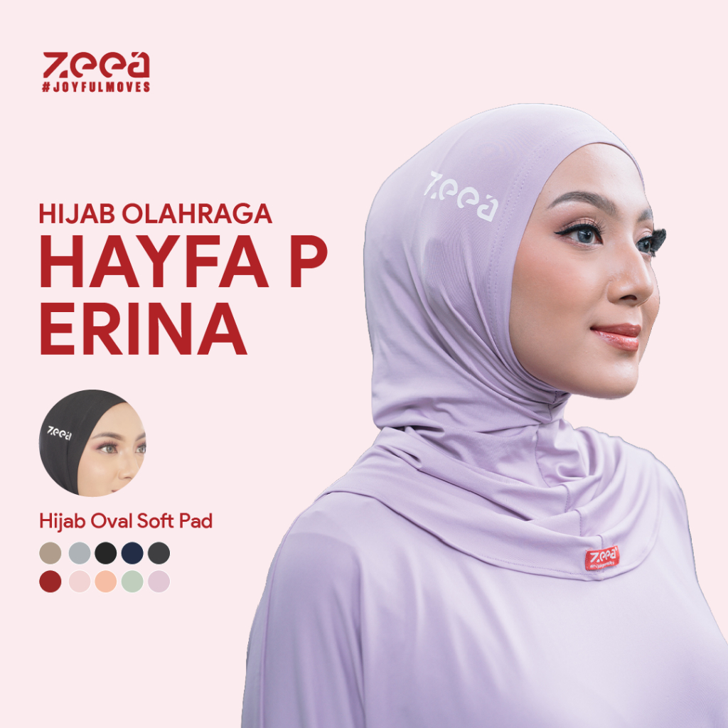 Zeea Sport Hijab Hayfa P Erina Jilbab Olahraga Active Terlaris