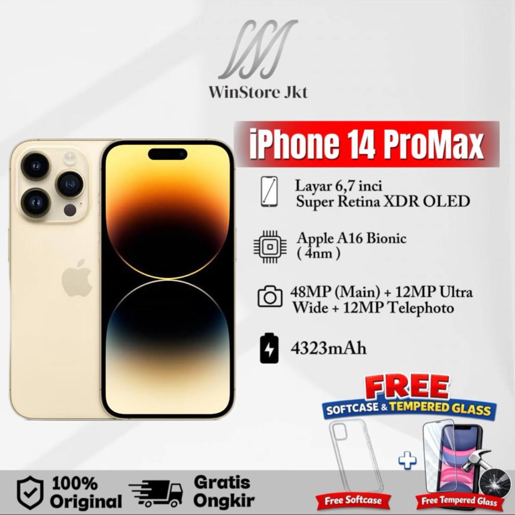 iPhone 14 Pro Max iBox | 128 GB & 256 GB Second Resmi