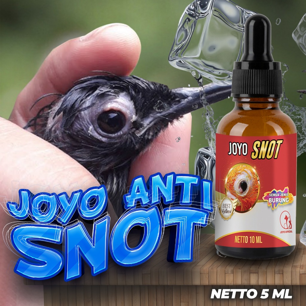 OBAT SNOT , MATA BENGKAK ,MATA BERAIR PADA BURUNG| Anti Snot (Obat Burung Snot) 5 ML