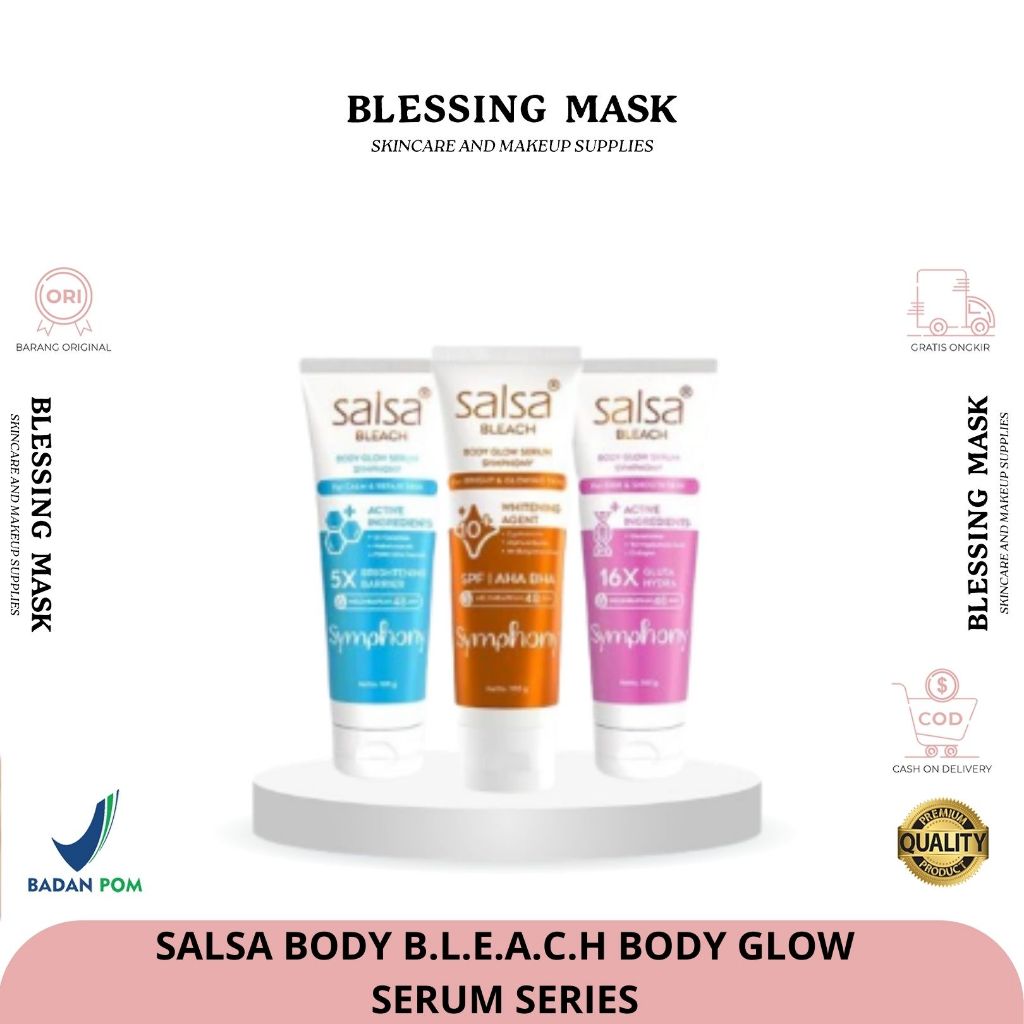 SALSA Body B.L.E.A.C.H - Body Glow Serum Symphony -100g | BLEACH Body Glow Serum