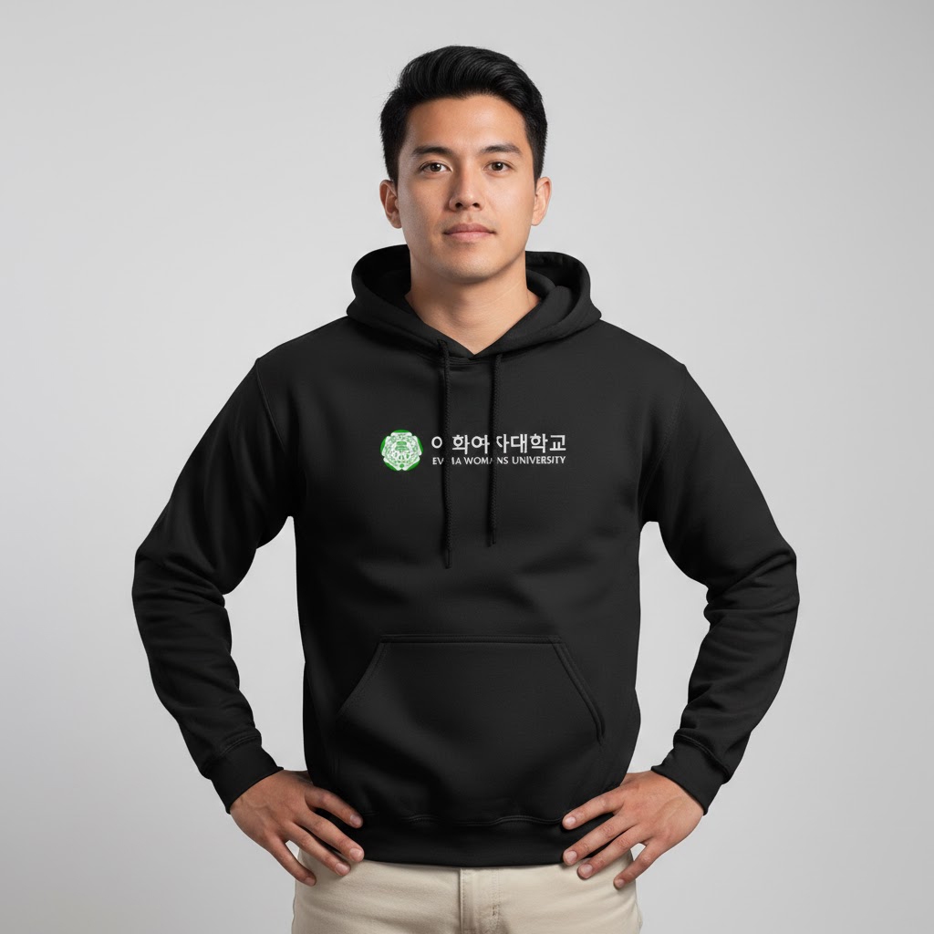 Hoodie Ewha Womans University Unisex Sweater Fleece Black Cloth