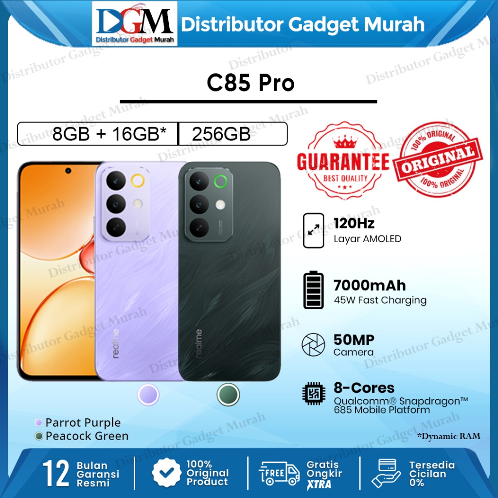 Realme C85 Pro ( 8/256GB ) Ram 8 Internal 256Gb Battery 7000mAh Garansi Resmi