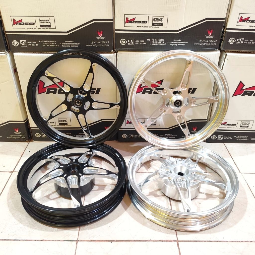 Velg V Rossi Capella Bintang Laut Ring 14-185/218 Mio Sporty Smile Soul Xeon Fino Mio Lama Nuovo