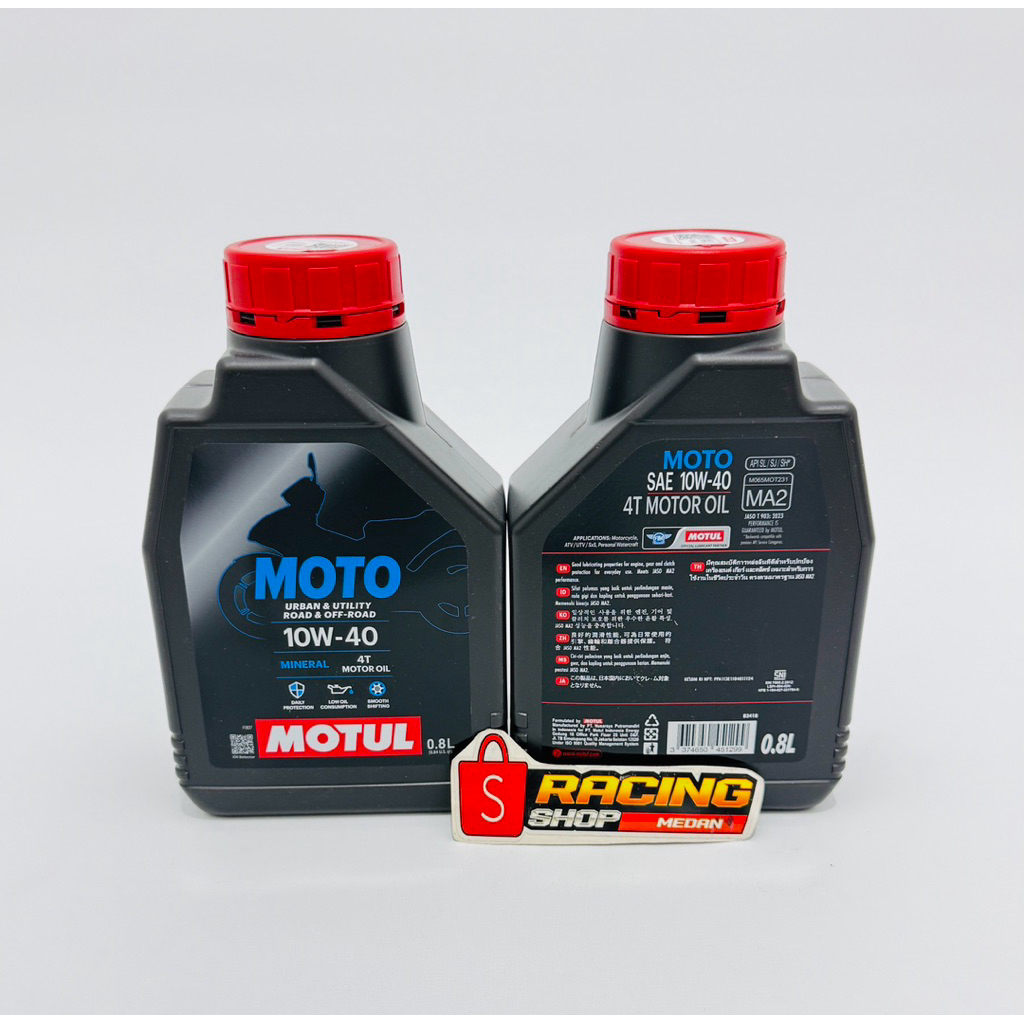 Oli  Motul MOTO 4T 10W40 0,8 ML  OLI PELUMAS MESIN 800ML 0,8ML 10W 40