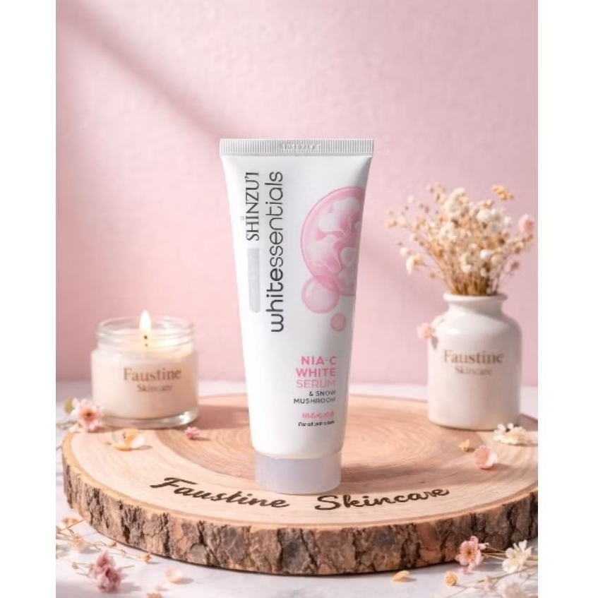 Face Wash Shinzui 100ml Whitessentials, Melembabkan, Memudarkan pigmentasi, Mengecilkan pori, Menceg