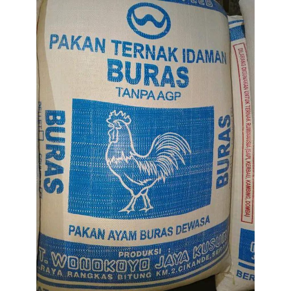 pakan ayam buras wonokoyo bentuk crumble kemasan 10 kg