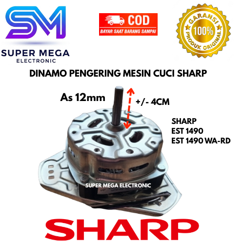Dinamo spin/pengering 14kg mesin cuci SHARP ES-T 1490/EST-1490/ES-T1490/EST 1490 WA-RD/WA RD