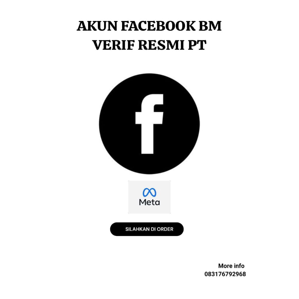 Akun facebook Bm verified hijau tinggal Cn siap pakai