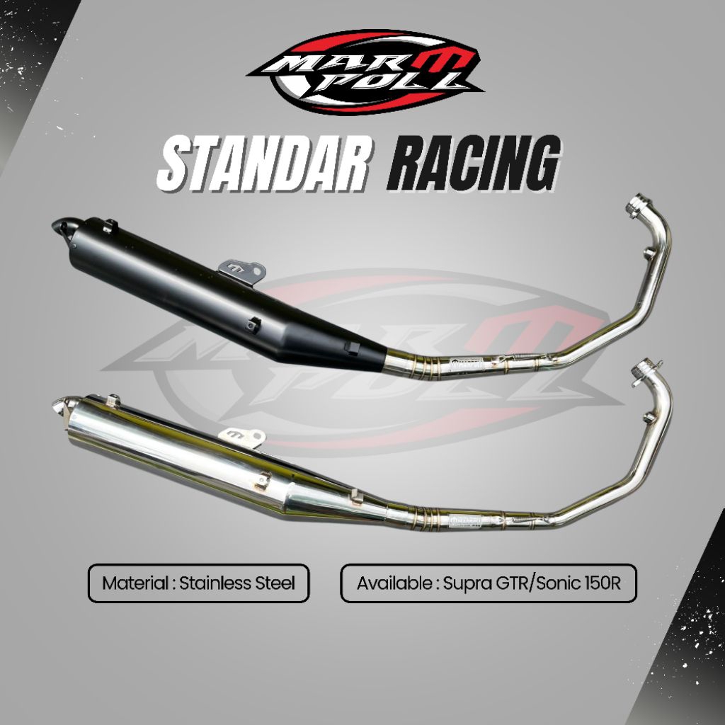 Knalpot Standar Racing Supra GTR  Sonic 150R Original Marpoll