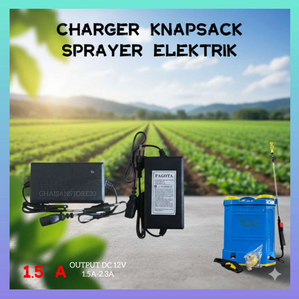 Charger/Cas Untuk Knapsack Sprayer Elektrik CBA Dan DGW