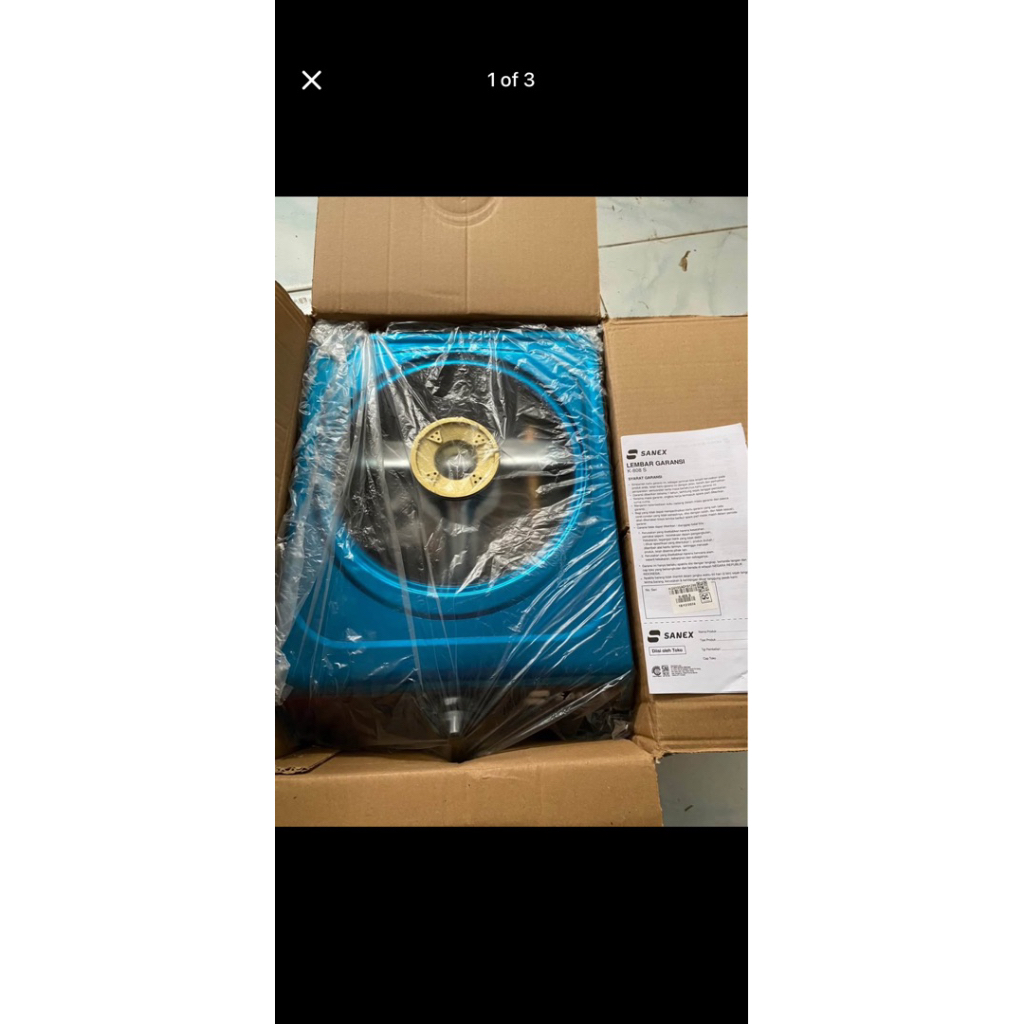 kompor 1 tungku + selang & regulator sanex