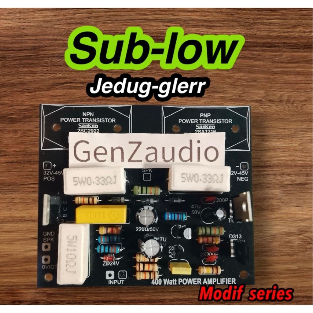 Driver Sanken 400 watt mono modif series