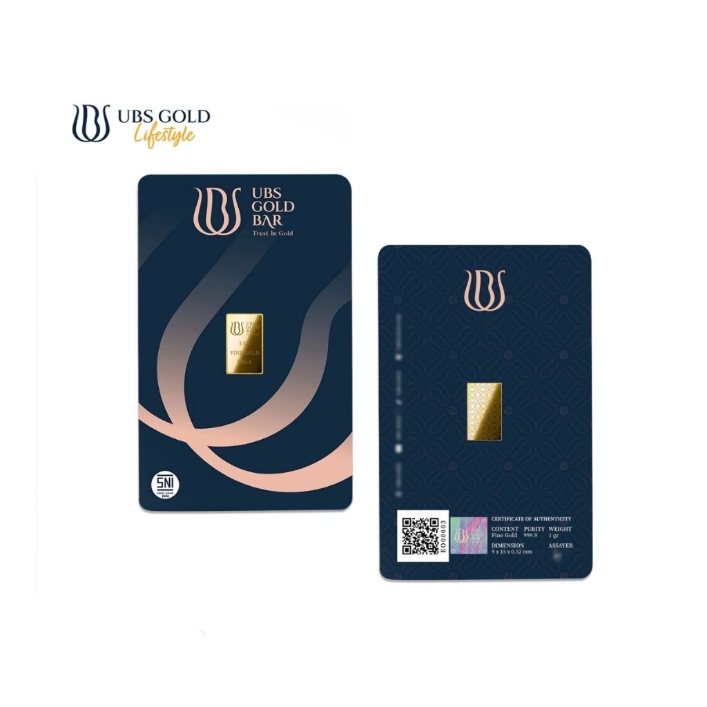 Logam Mulia UBS 1 Gram -Emas Batangan, SertifikatResmi
