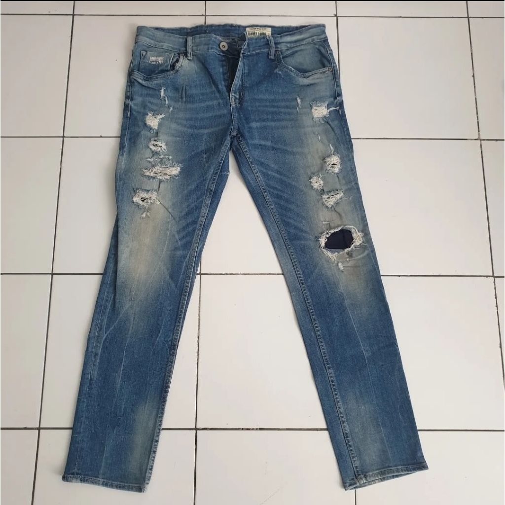 jeans skinny pria ripped bomboogie second sz 33 second