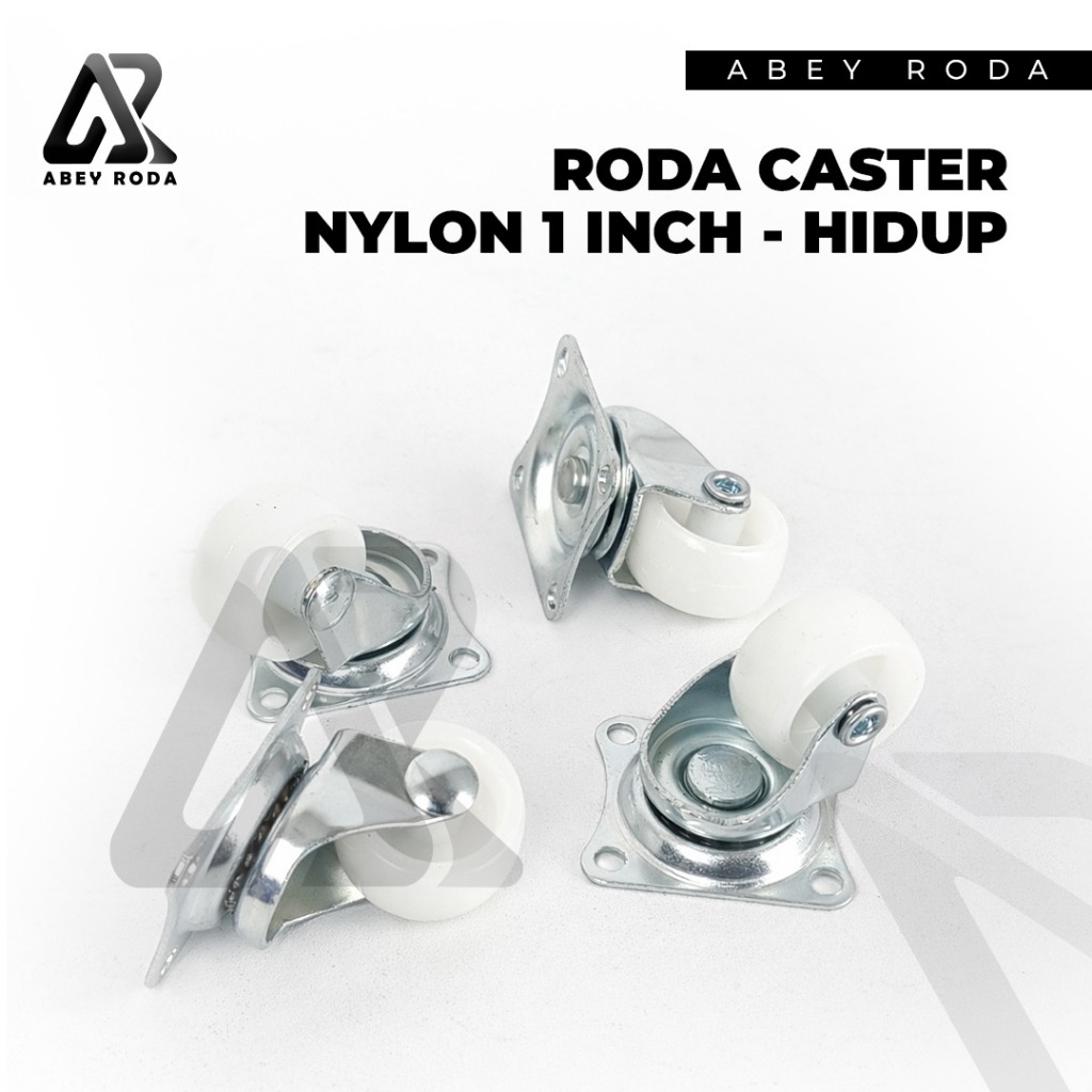 Roda Caster Nylon 1 Inch Hidup