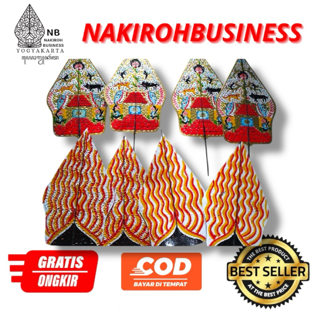 NAKIROHBUSINESS wayang kulit kertas Gunungan Gunung kayon -+45cm