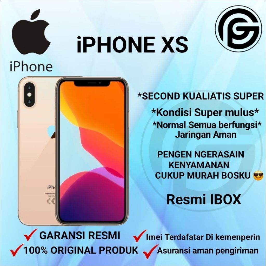 iPhone XS 256GB Garansi Resmi Ibox 100% Original