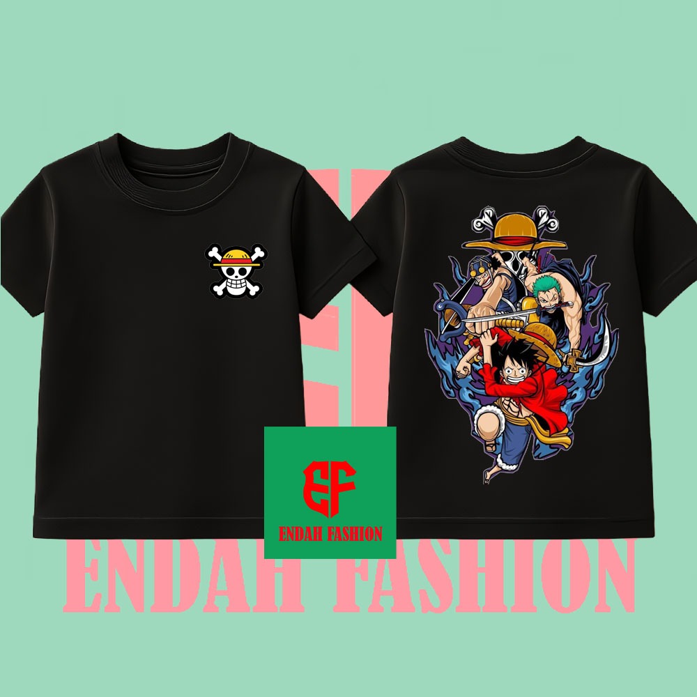 BAJU ANAK KAOS ANAK ONE PIECE LUFFY