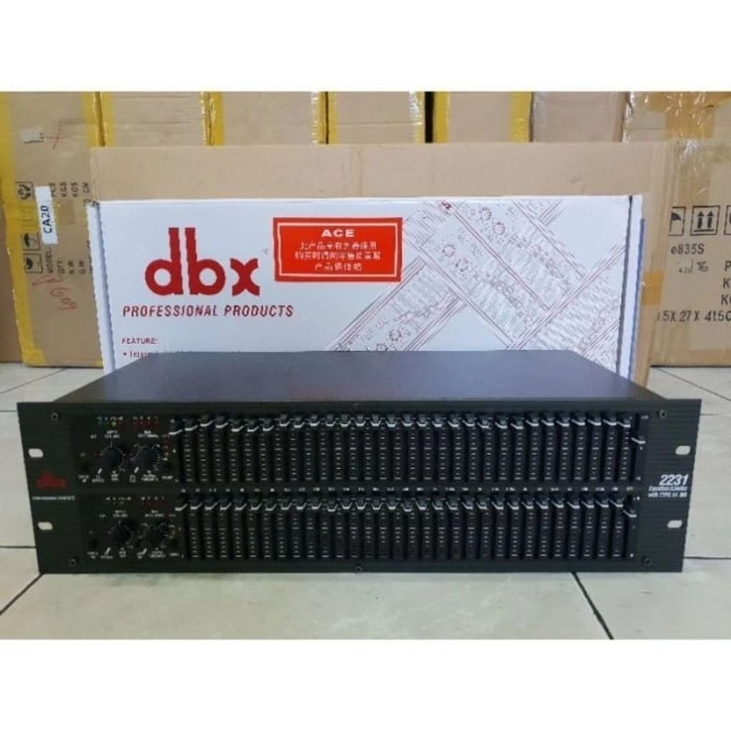 equalizer dbx 2231 limiter 3 u dbx 2231