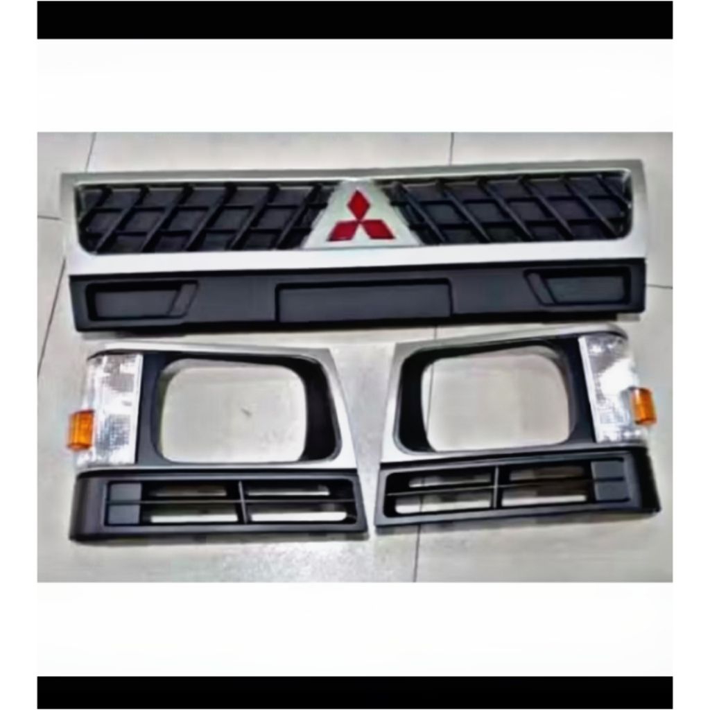 Grill Depan Muka 1 Set / Front Grill Mitsubishi L300 Model New Komplit