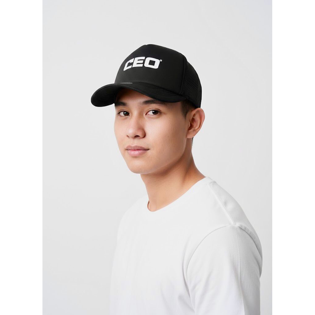 Topi Built Up Sablon CEO Original Polos Pria Wanita Dewasa