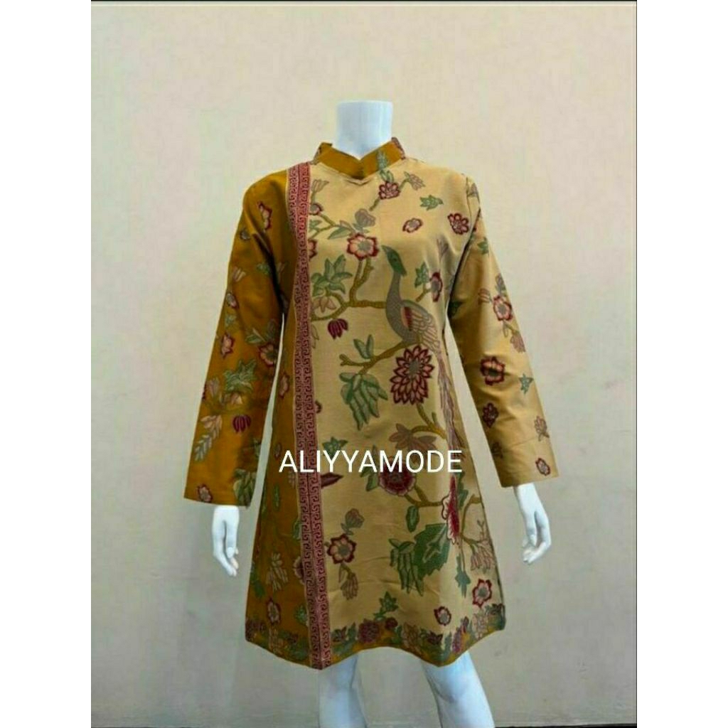 Couple Tunik Merak Batik Solo Tunik Batik Wanita