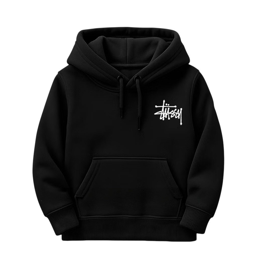 Sweater Anak Laki Laki Perempuan - Jaket Hoodie Anak Stussy Umur 2-12 Tahun