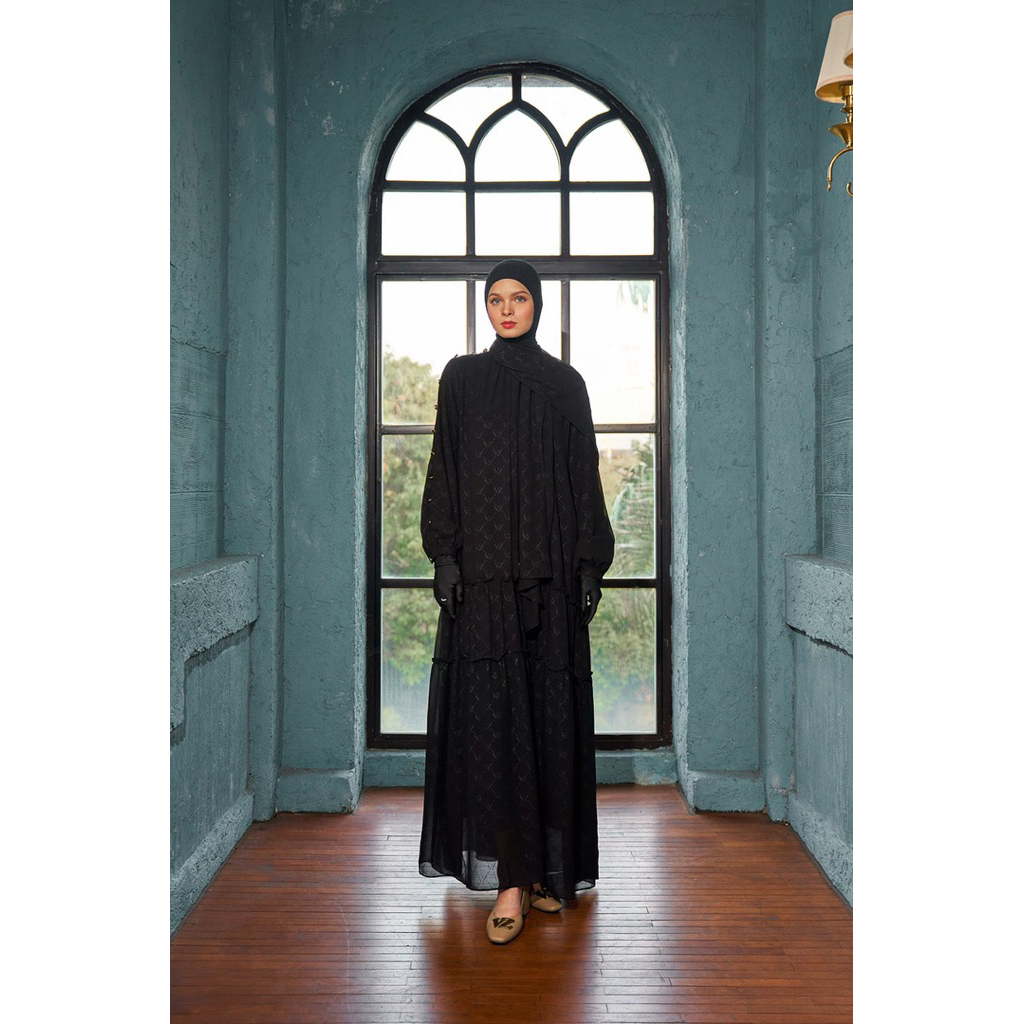 VZ - Signature Embossed Dress - Black  { NEW }
