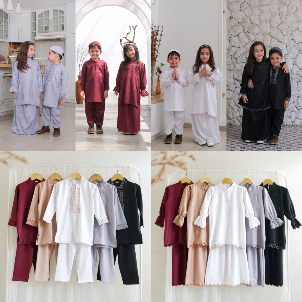 Qintha Kids | MAYAZA Set | Setelan koko anak laki laki | Dress baju kurung setelan anak perempuan | 