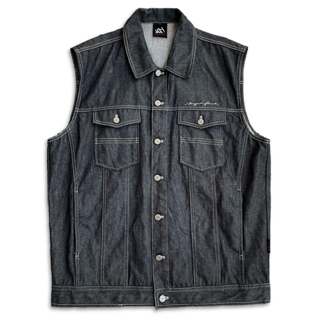 DENIM VEST MAJAH FLAVAH HIP HOP 90S ORIGINAL - ROMPI DENIM