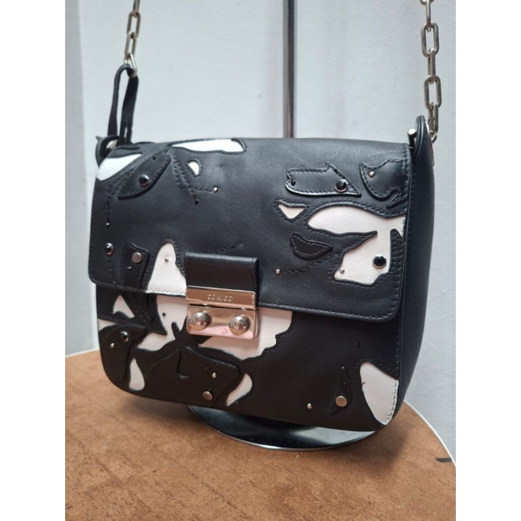 Comico Sling bag kulit asli BW Rantai