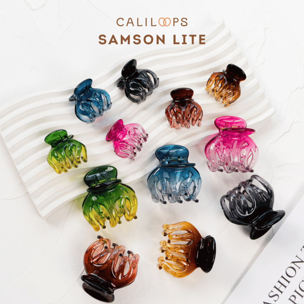 Caliloops Samson Lite Jepit Jedai Rambut Gradasi Hair Claw Clip Durable Anti Patah Wanita Korean Sty