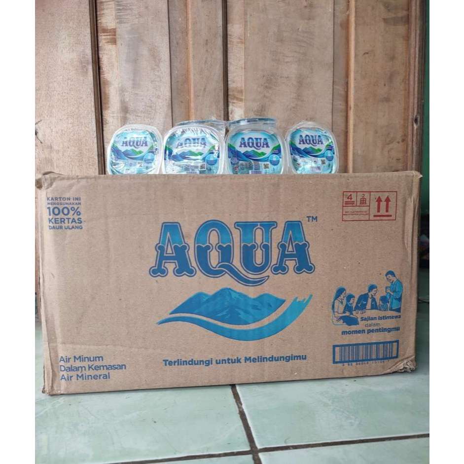 AQUA Cup 200 ml 48 Gelas Box - Air Mineral Alami dari Pegunungan