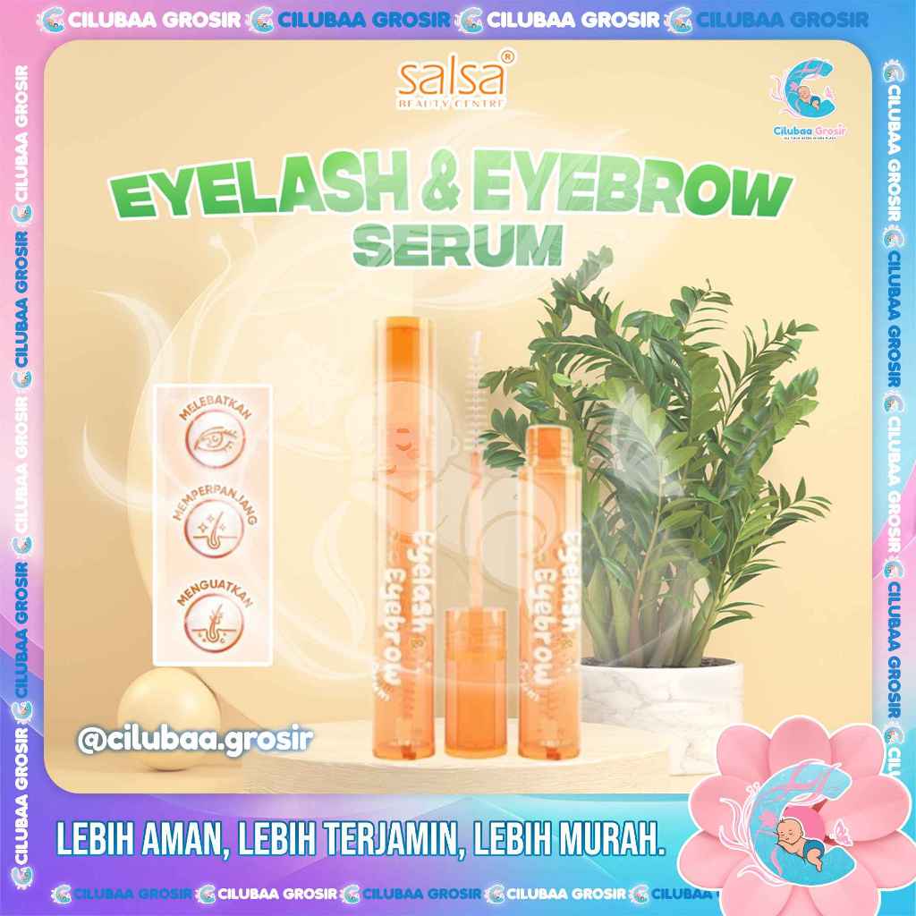 SALSA Eyelash & Eyebrow Serum || Serum Bulu Mata with Biotin Peptide Ginseng || Serum Penumbuh Bulu 
