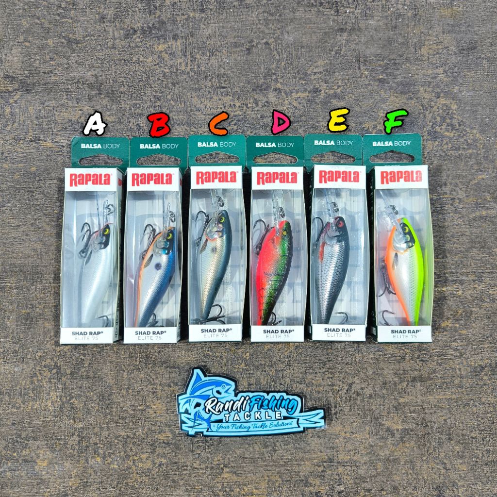 Minnow Rapala shad rap elit 75