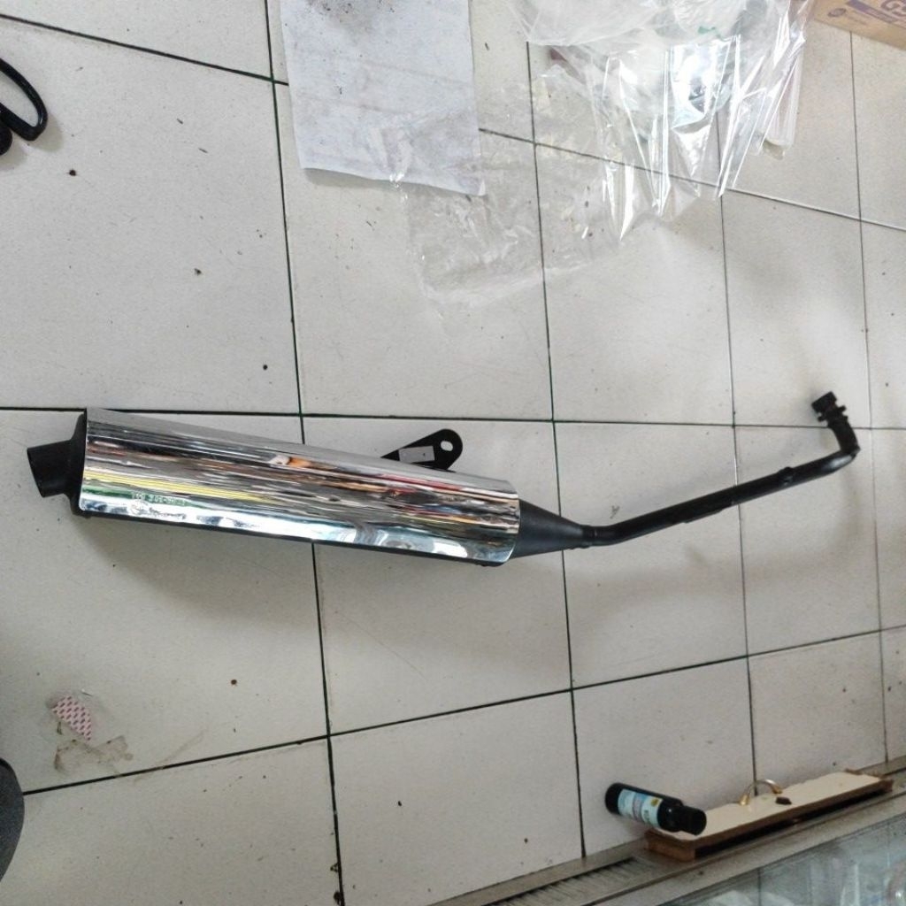 Knalpot kawasaki blitz r original kawasaki baru stok lama