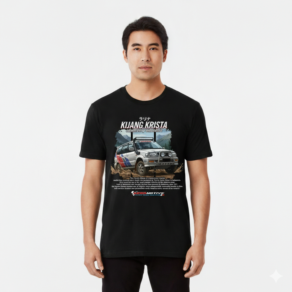 Kaos kijang krista | Tshirt Otomotif Cotton Combed 24s Premium | Kaos Mobil | Lokomotive