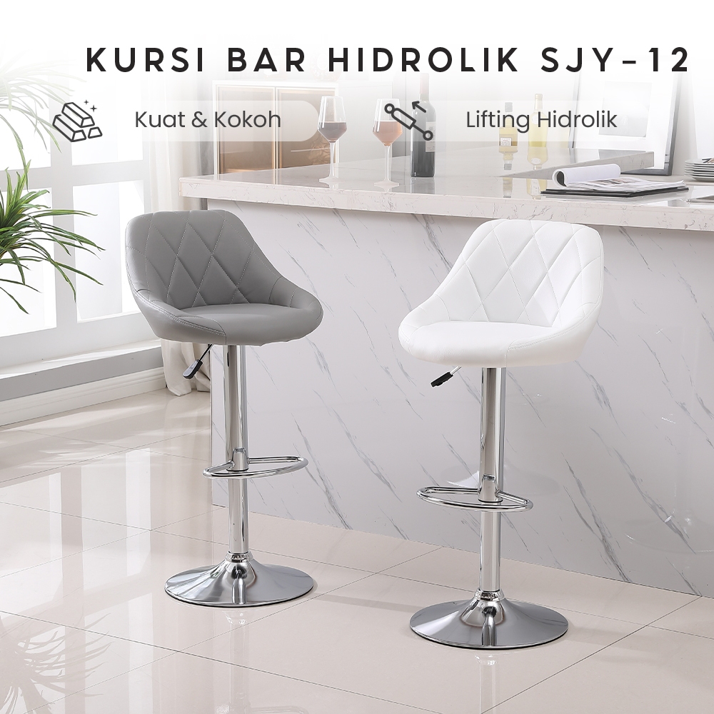 Kursi Bar Minimalis Bar Stool Hidrolik Putar Kursi Minibar Dapur Kursi Counter Jok Empuk