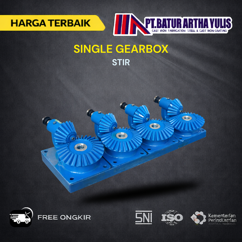 SINGLE GEARBOX 28 STIR | PINTU AIR | IRIGASI