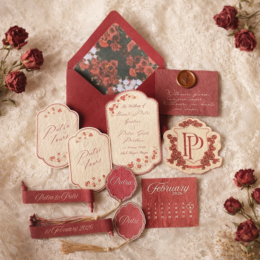 Rose Garden Wedding Keepsake Wedding Vows solemnization Engagement Calligraphy Calligraphy Keepsake 