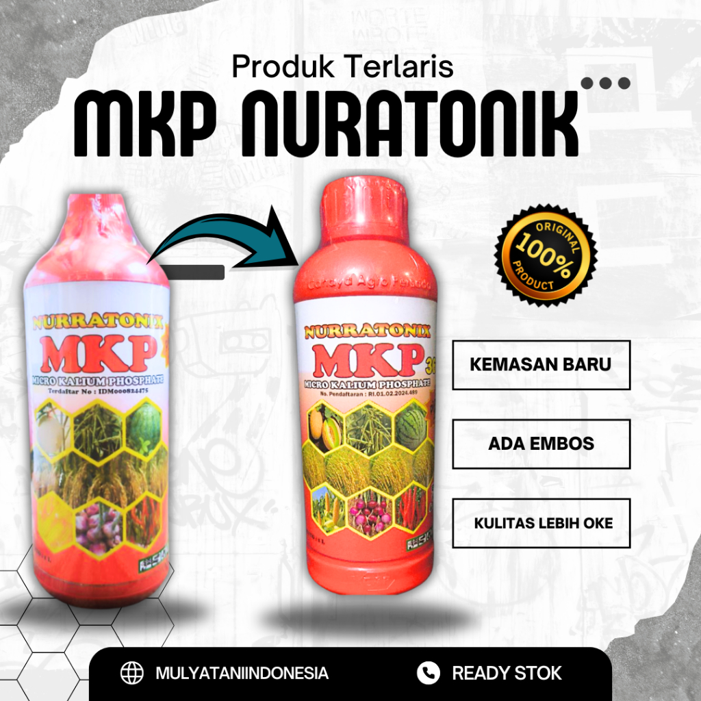 Mkp cair Nurratonix 369 kemasan 1 lt plus zpt