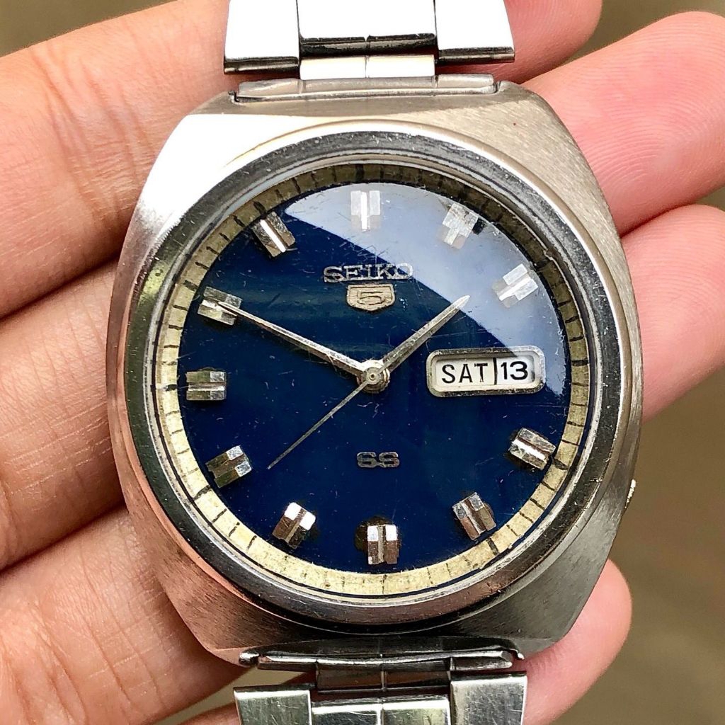 Seiko 5 Autonatic SS Navy Dial 6119-8490