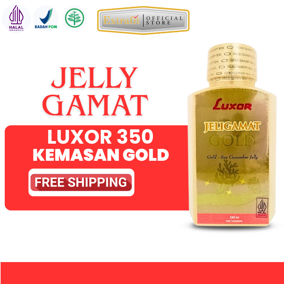 Jeli Gamat Luxor GOLD Asli Original Malaysia Promo Harga Murah - 350 ml / Jelly Gamat Luxor