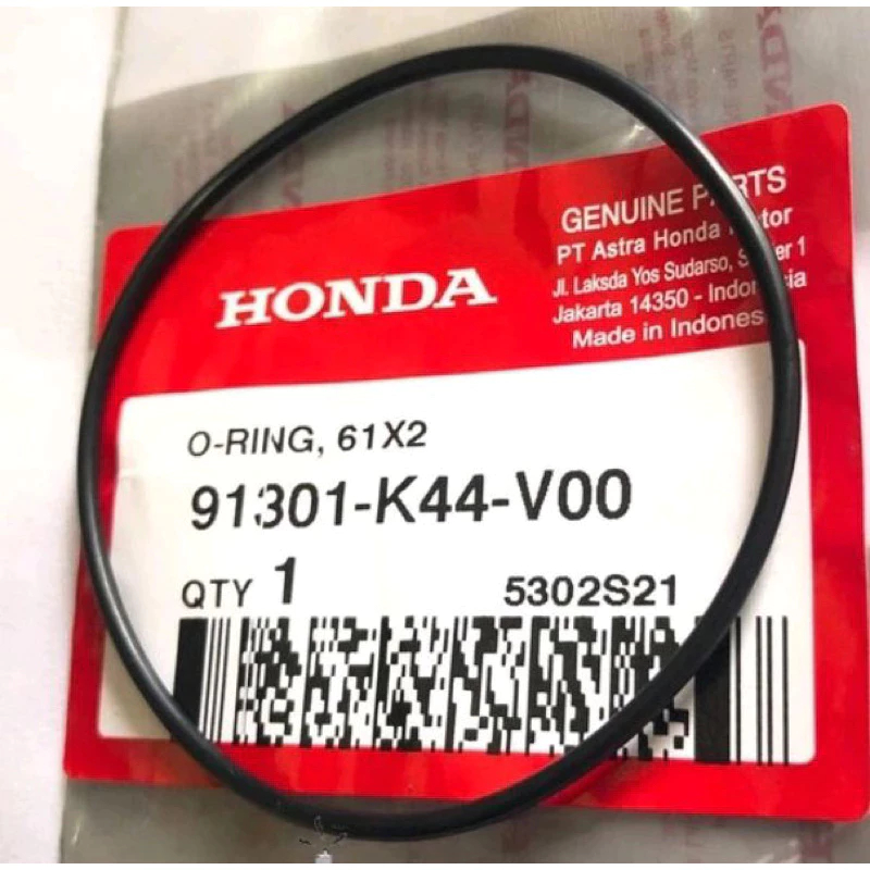Seal O-ring Cover Oil Pump | 91301-K44-V00 | ASLI AHM HONDA 100%