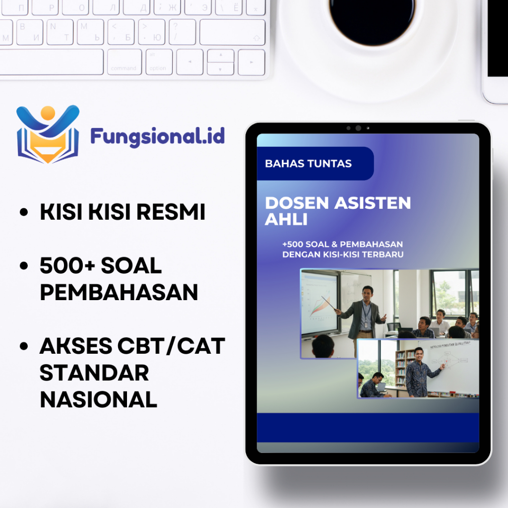 Bank Soal Dosen Asisten Ahli  + Kunci Jawaban - PPPK CPNS Uji Kompetensi/Ujikom/UKOM - CBT/CAT Modul