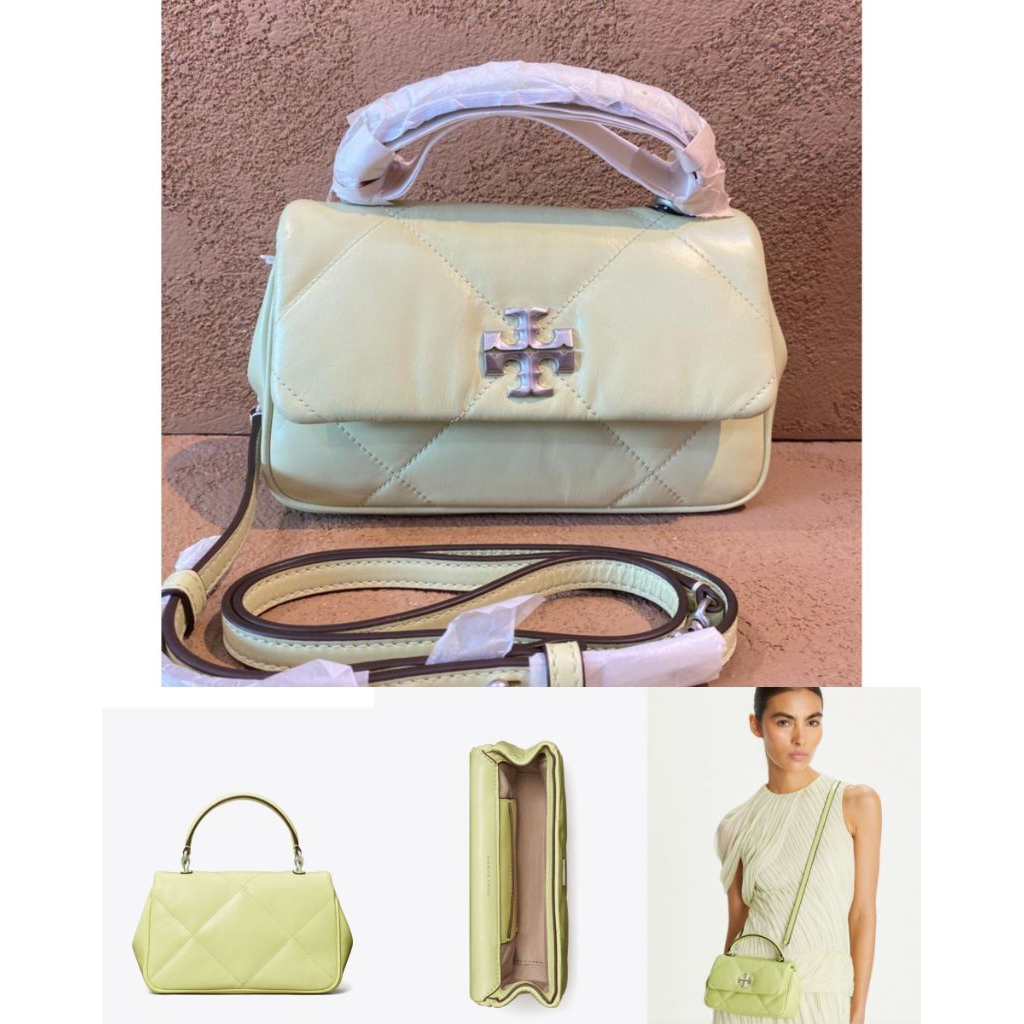 READY - TB Kira Diamond QuiltedTop Handle, Pear