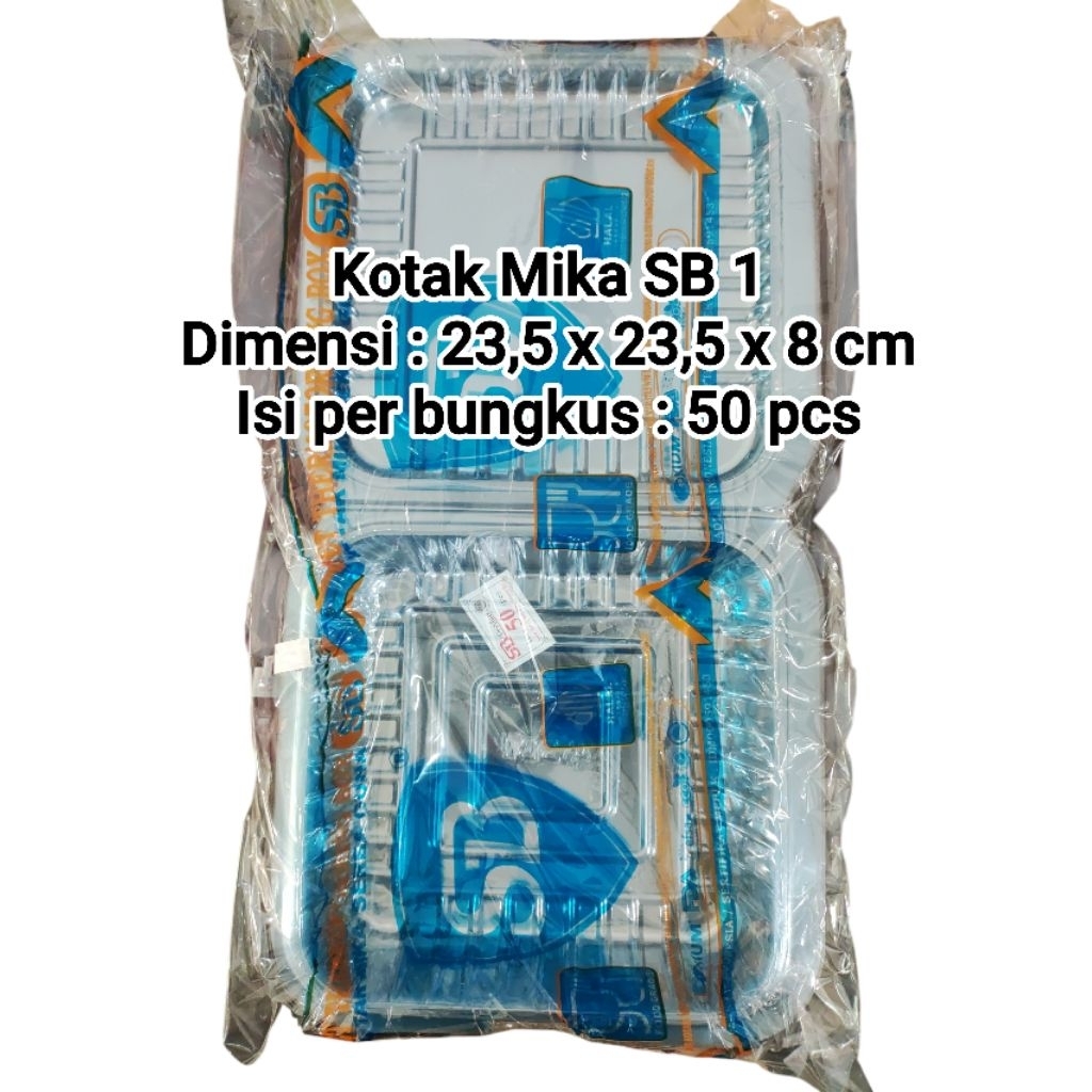 Kotak Mika SB Transparan bening kotak kue basah kue kering makanan kotak nasi foodgrade