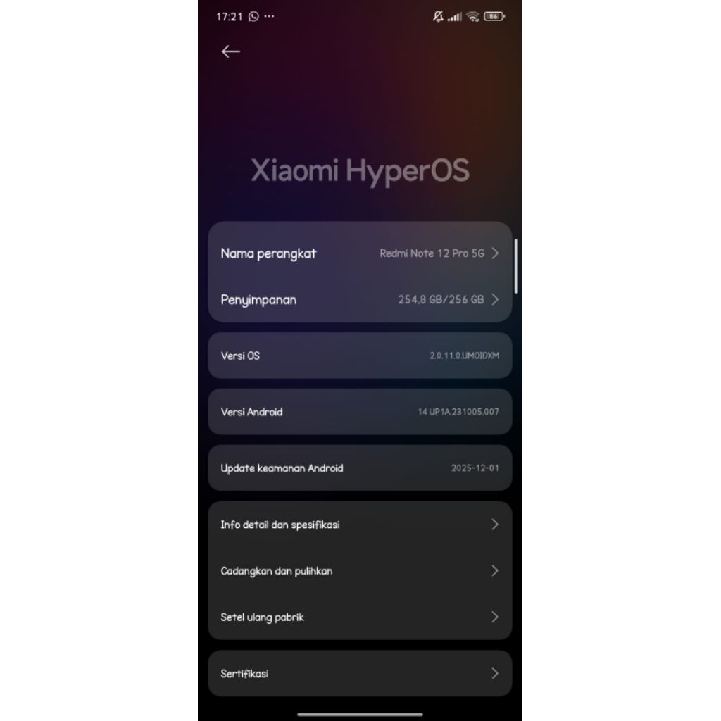 HP Redmi note 12 pro 5G second